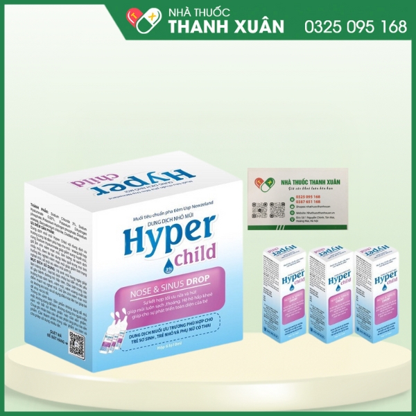 Hyper Child - Giúp giảm sung huyết mũi, giữ ẩm cho niêm mạc mũi